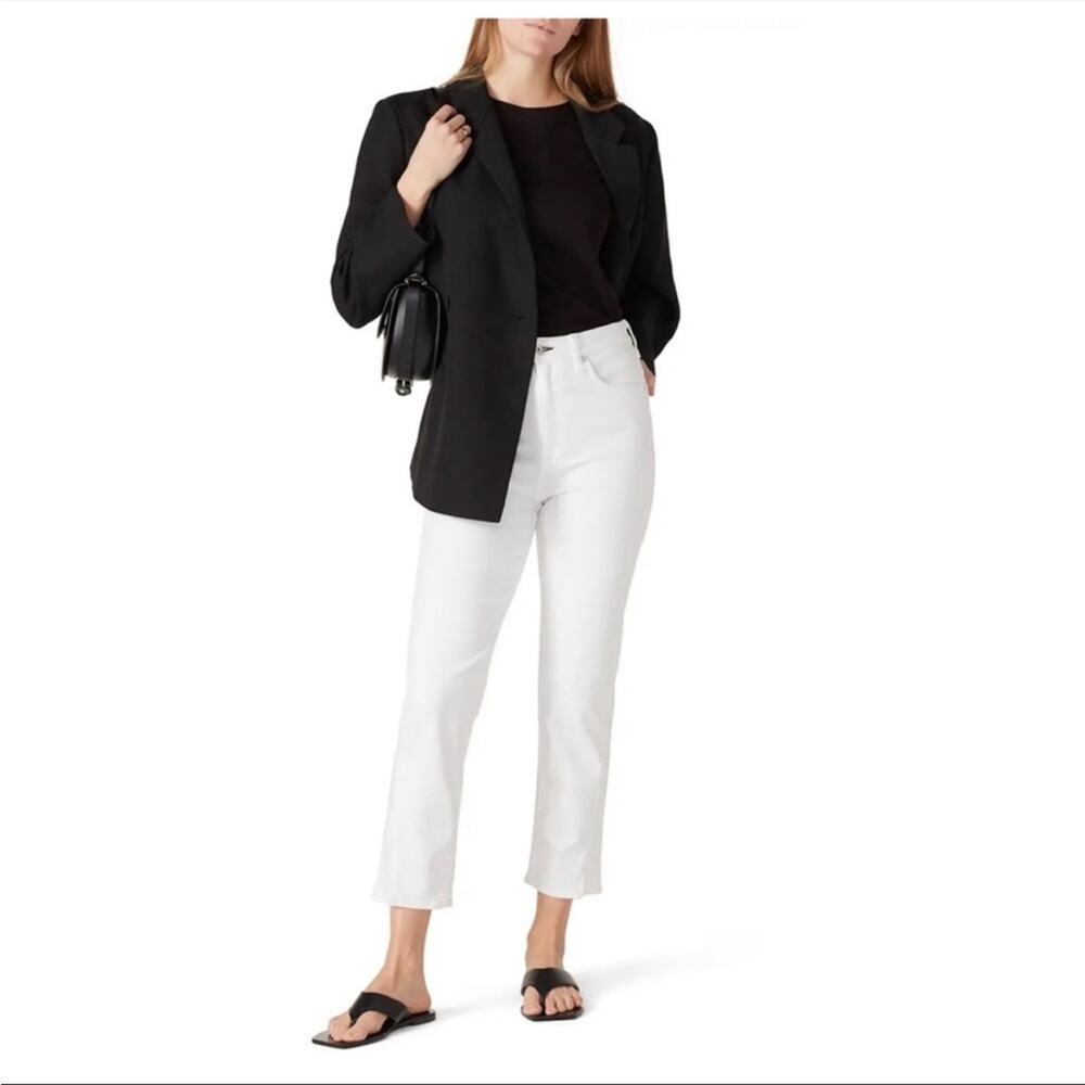 Rag & Bone Denim White Nina High Rise Skinny Jeans L3
